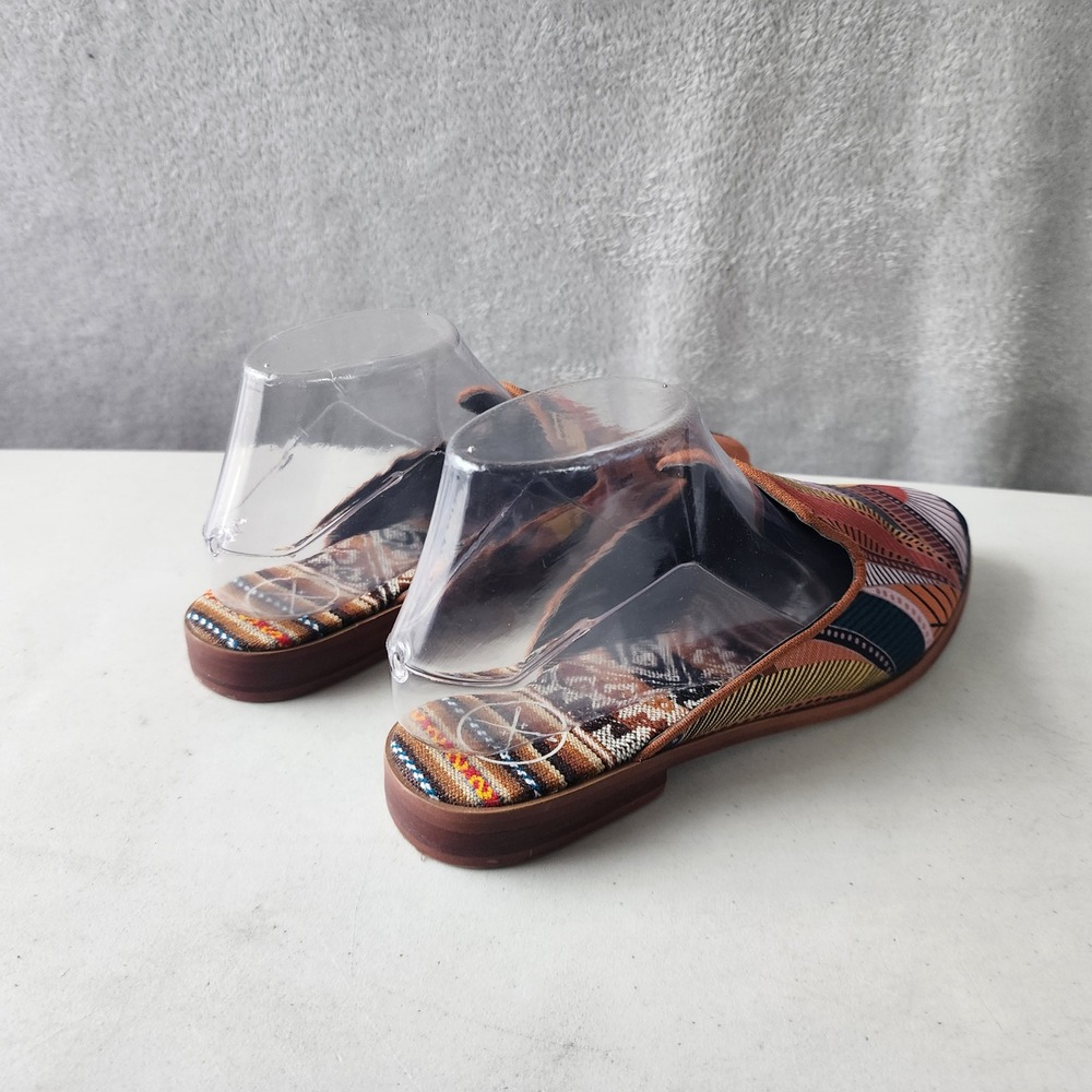 Inkkas Mule Shoes Womens 8.5 Abstract Print Handcrafted Pointed Toe Slide Cyprus - Picture 10 of 12